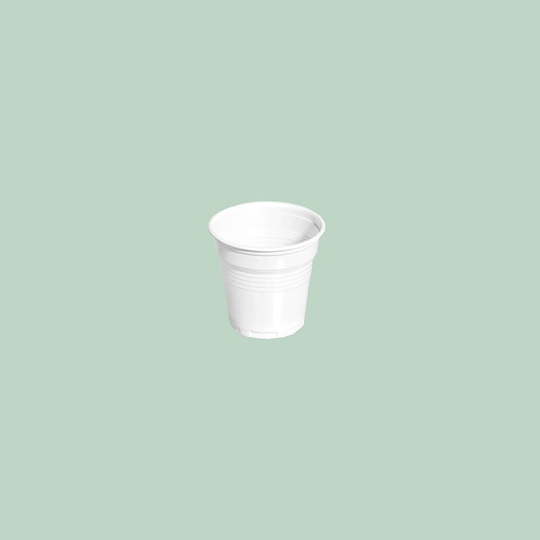Vaso Irrompible Blanco 80cc