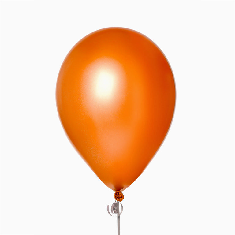 Globo Metalizado Látex Naranja