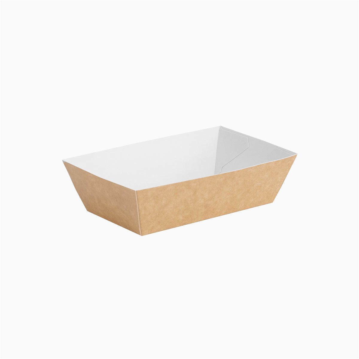 Barqueta Rectangular Cartón Kraft 7,5 x 4,6 x 2,7 cm - Take Away 100 uds