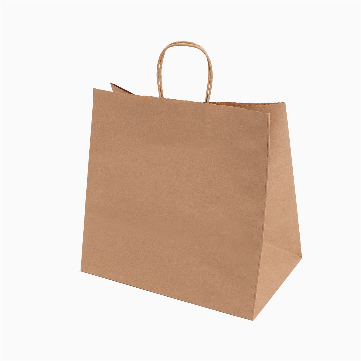 Bolsa Papel Kraft 33 x 21 x 32 cm con Asa Rizada