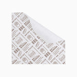 Papel Envoltorio Antigrasa Blanco Decorado 24 x 36 cm - Take Away
