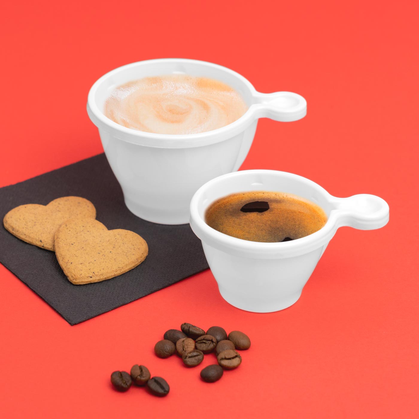 Taza para Café Plástico Reutilizable PS 170cc 12 uds