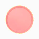 Plato Llano Redondo Cartón Metalizado Ø 20.5 cm Rosa Pastel (8 uds)