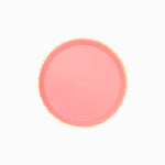 Plato Llano Redondo Postre Cartón Metalizado Ø 17 cm Rosa Pastel (10 uds)