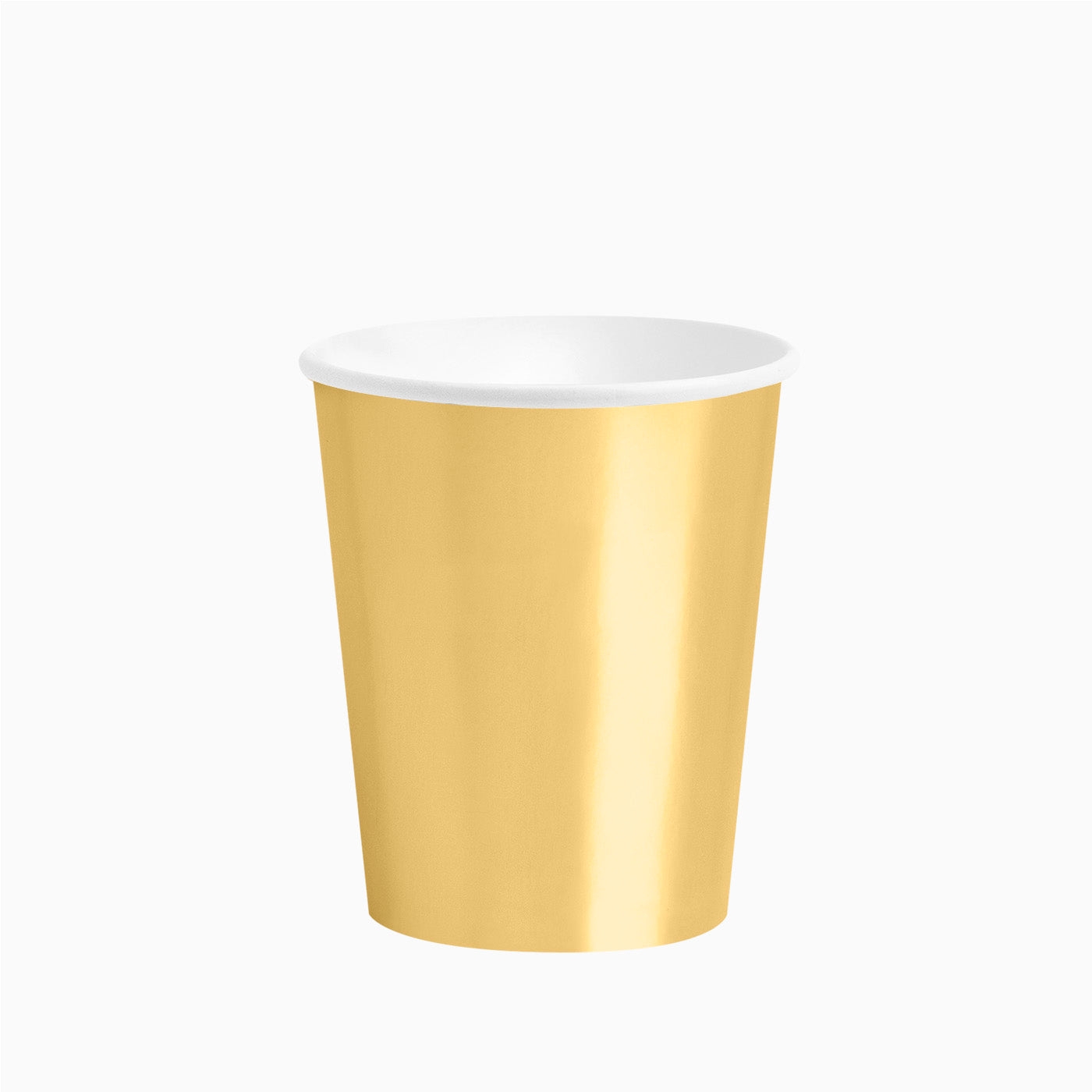 Vaso Cartón 270cc Oro Metalizado 6 uds