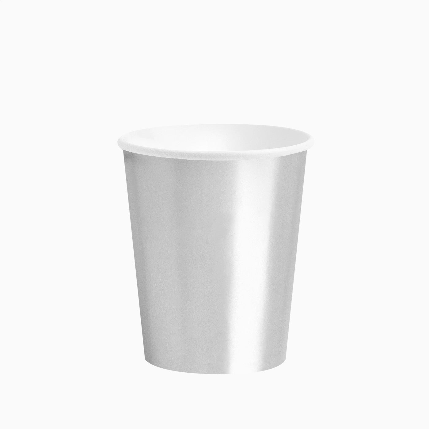 Vaso Cartón 270cc Plata Metalizado 6 uds