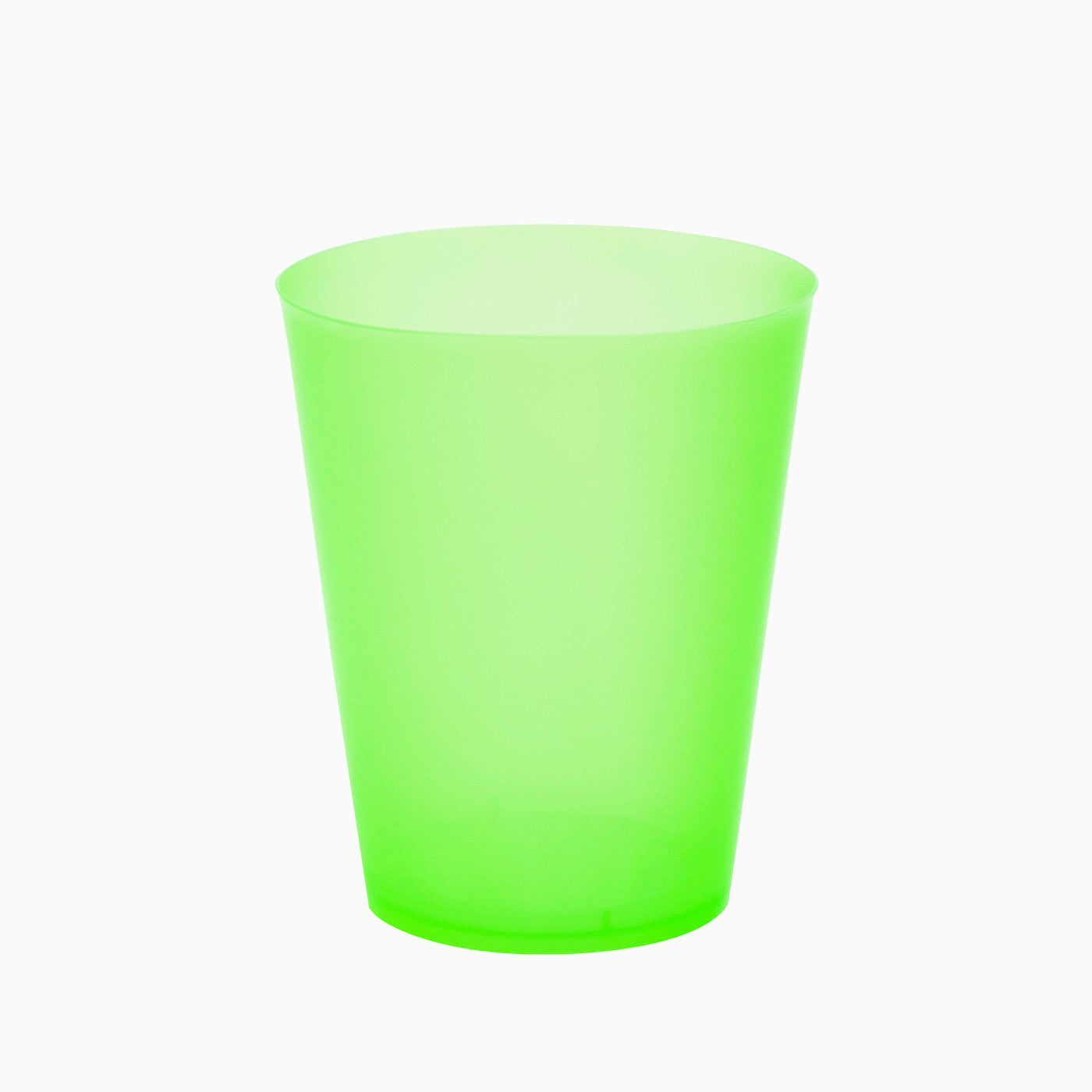 Vaso Cubata Ancho Plástico Reutilizable PP Verde 480cc 4 uds
