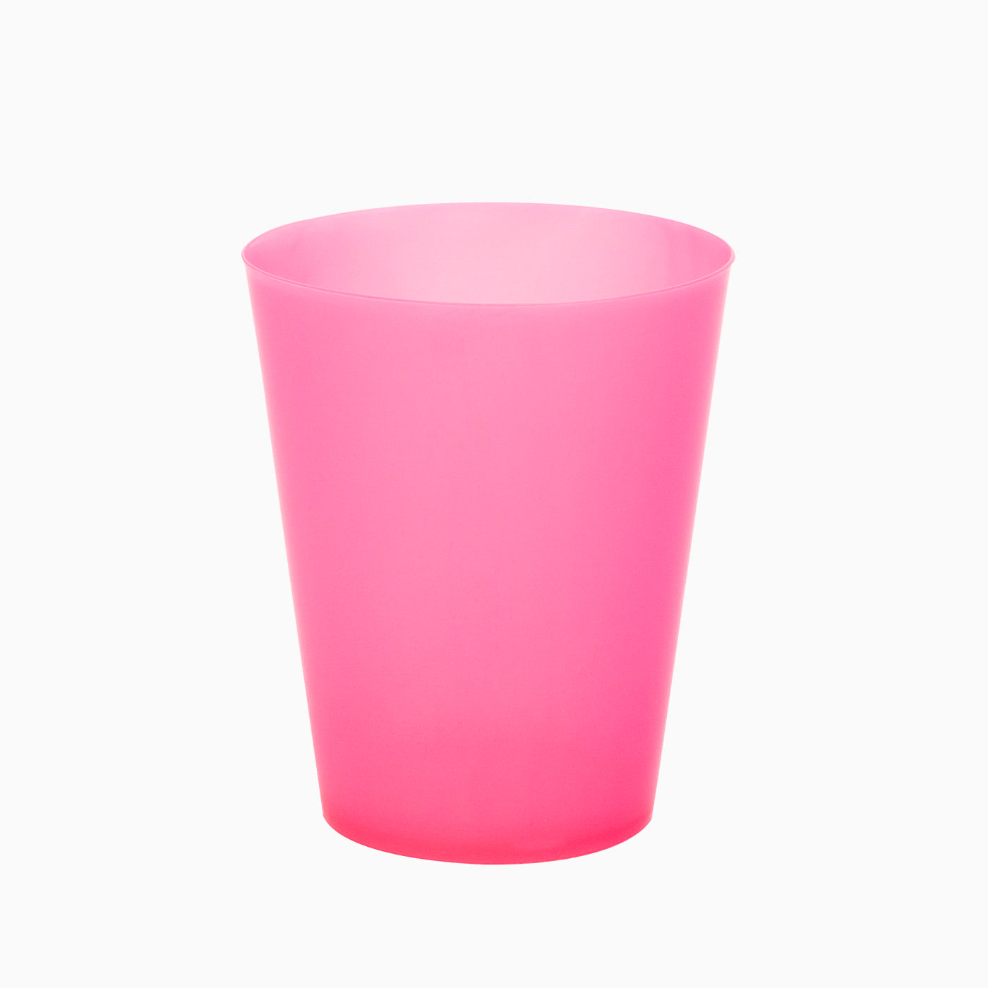 Vaso Cubata Ancho Plástico PP 480cc Reutilizable Rosa 4 uds