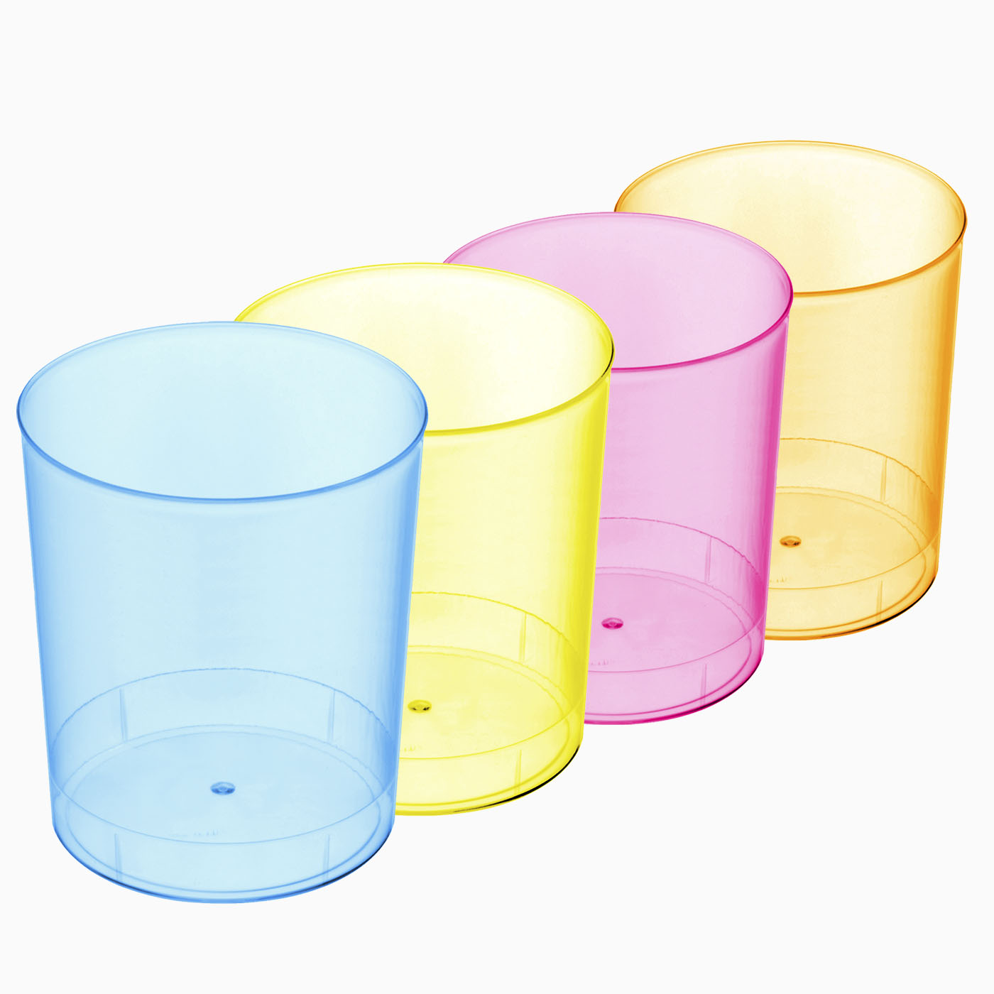 Vaso Mojito Reutilizable Plástico PS 330cc de colores 10 uds