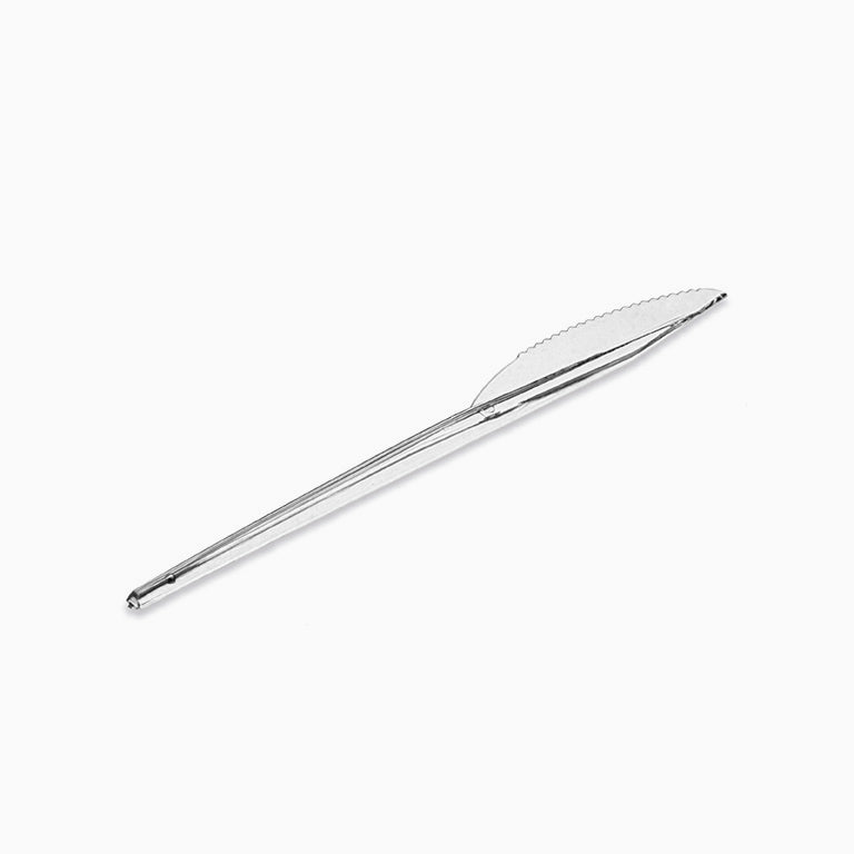 Cuchillo Plástico 16.5 cm Transparente