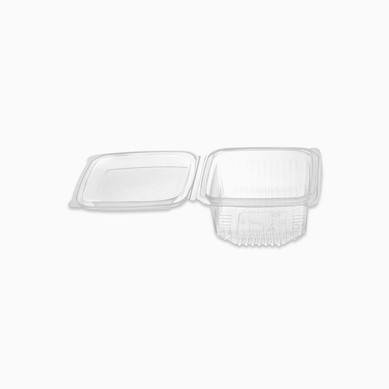 Envase Rectangular Tapa Bisagra 375 cc