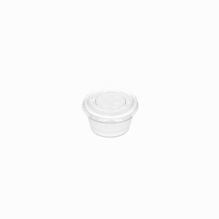 Salsera Blanca Con Tapa Transparente 30 cc