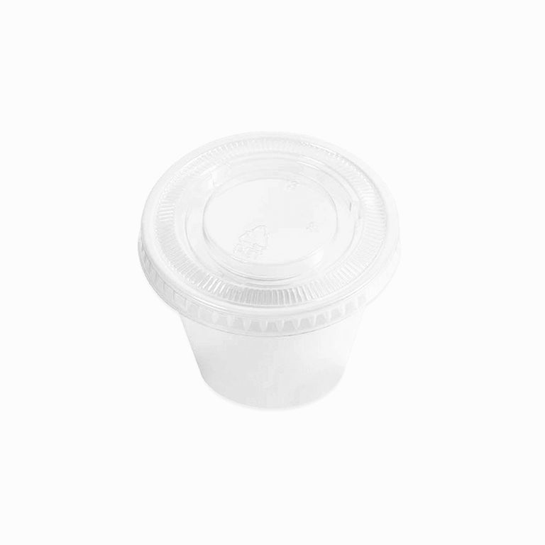 Salsera Blanca Con Tapa Transparente 165 cc