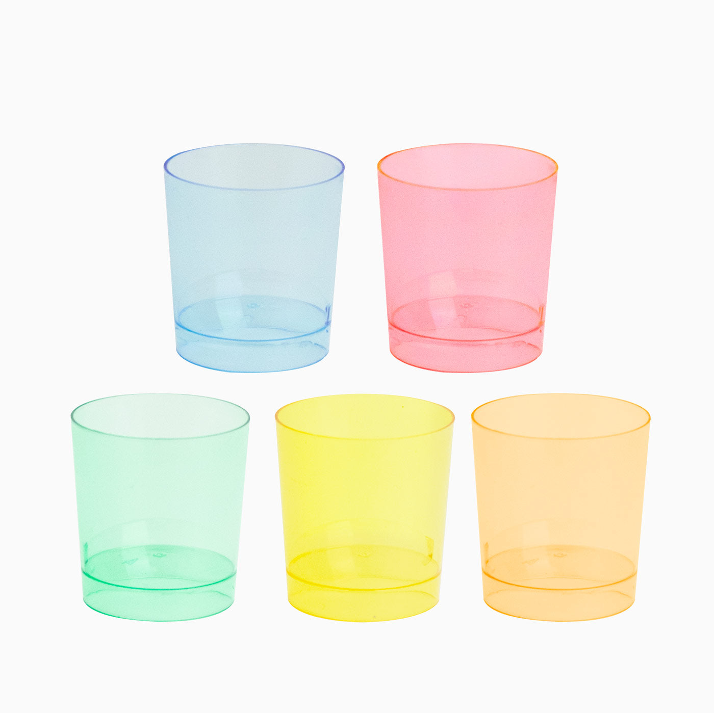 Vaso Chupito Plástico Reutilizable PS Colores 33cc 10 uds