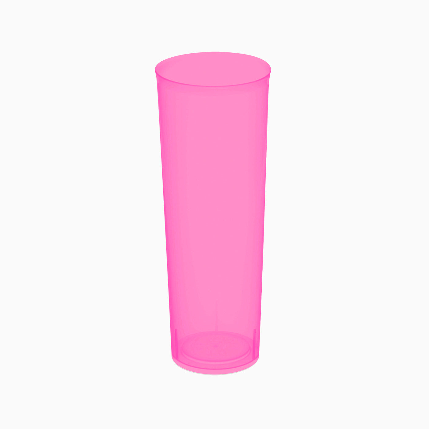Vaso de Tubo Irrompible Plástico Reutilizable PP 300cc Rosa 6 uds