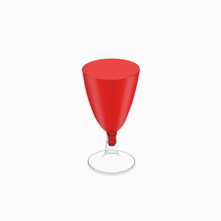 Copa Agua/Vino Rojo Con Pie Transparente 170 cc