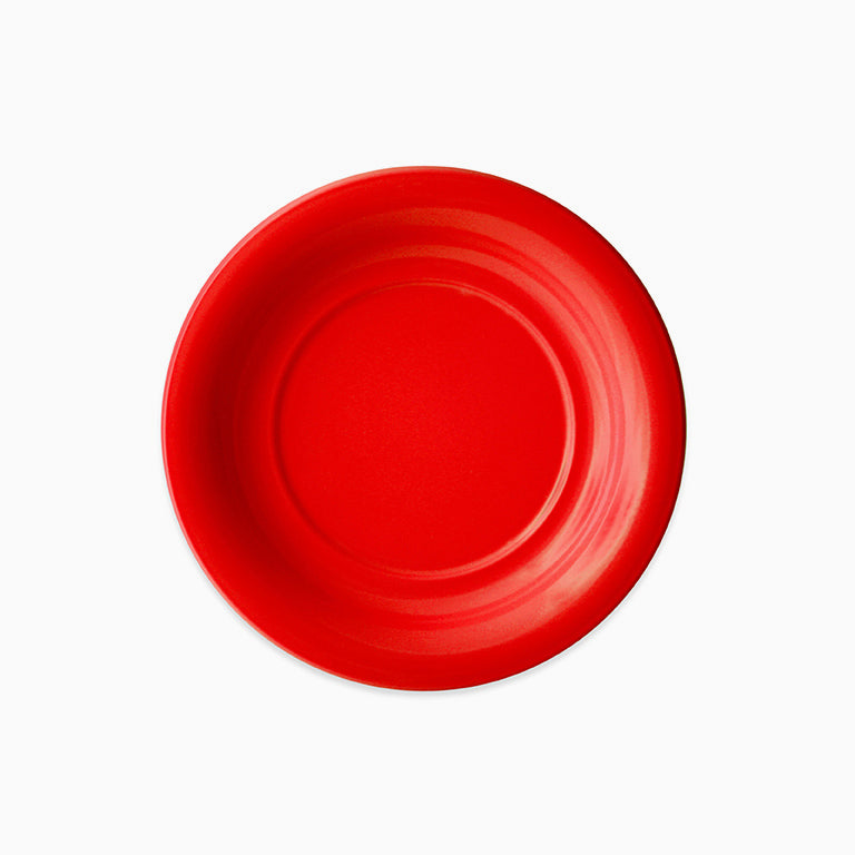 Plato Plástico Llano Redondo Ø 23 cm Rojo