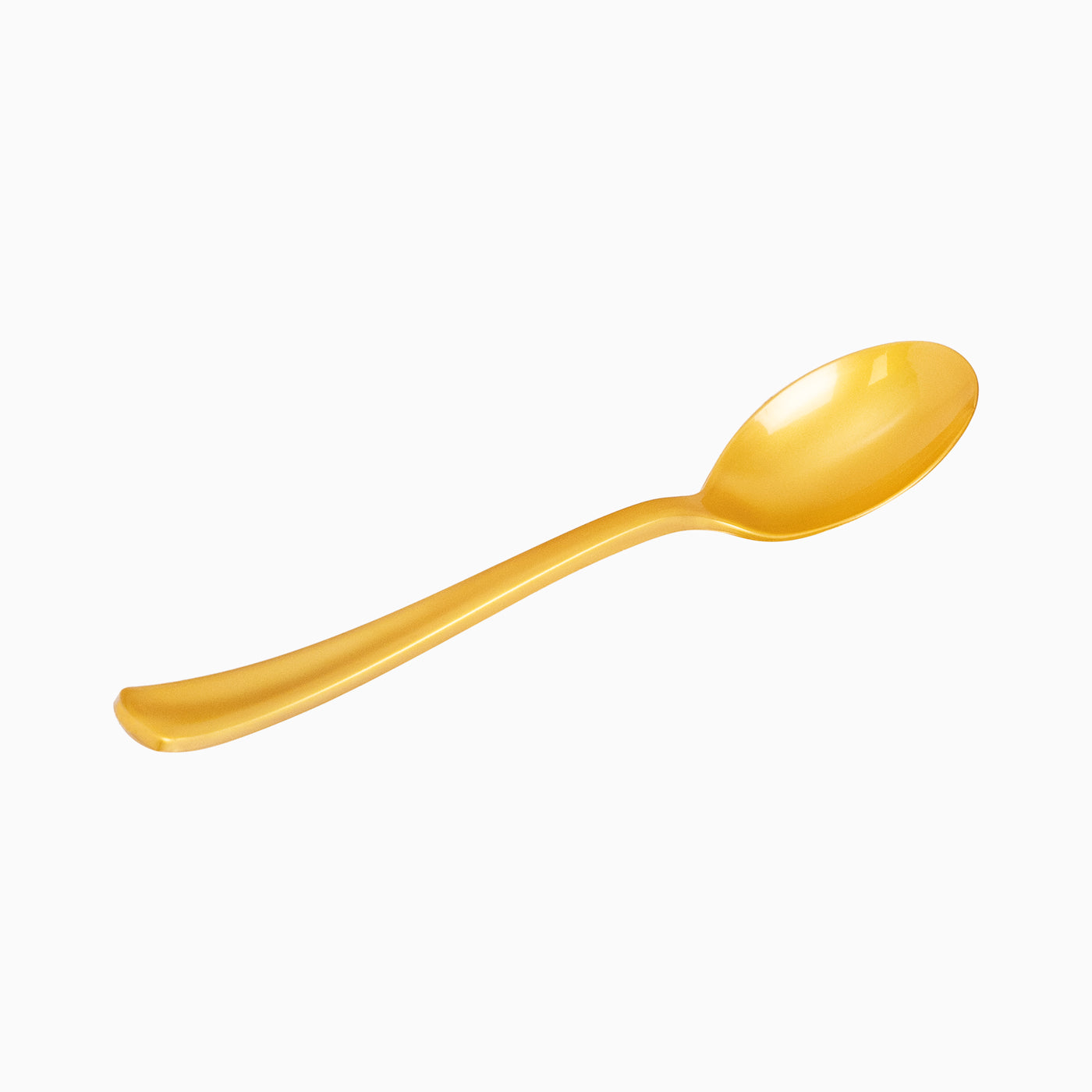 Cuchara Plástico Reutilizable PS Premium 17.5 cm Oro (12 uds)