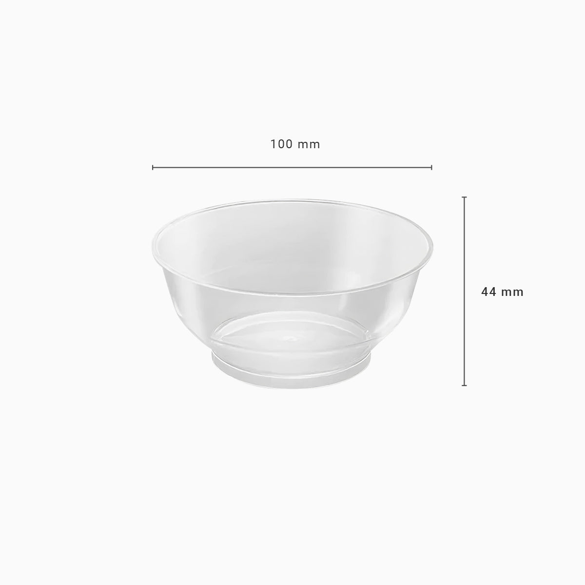 Bol Plástico Reciclable Redondo Grande Finger Food 210cc Transparente
