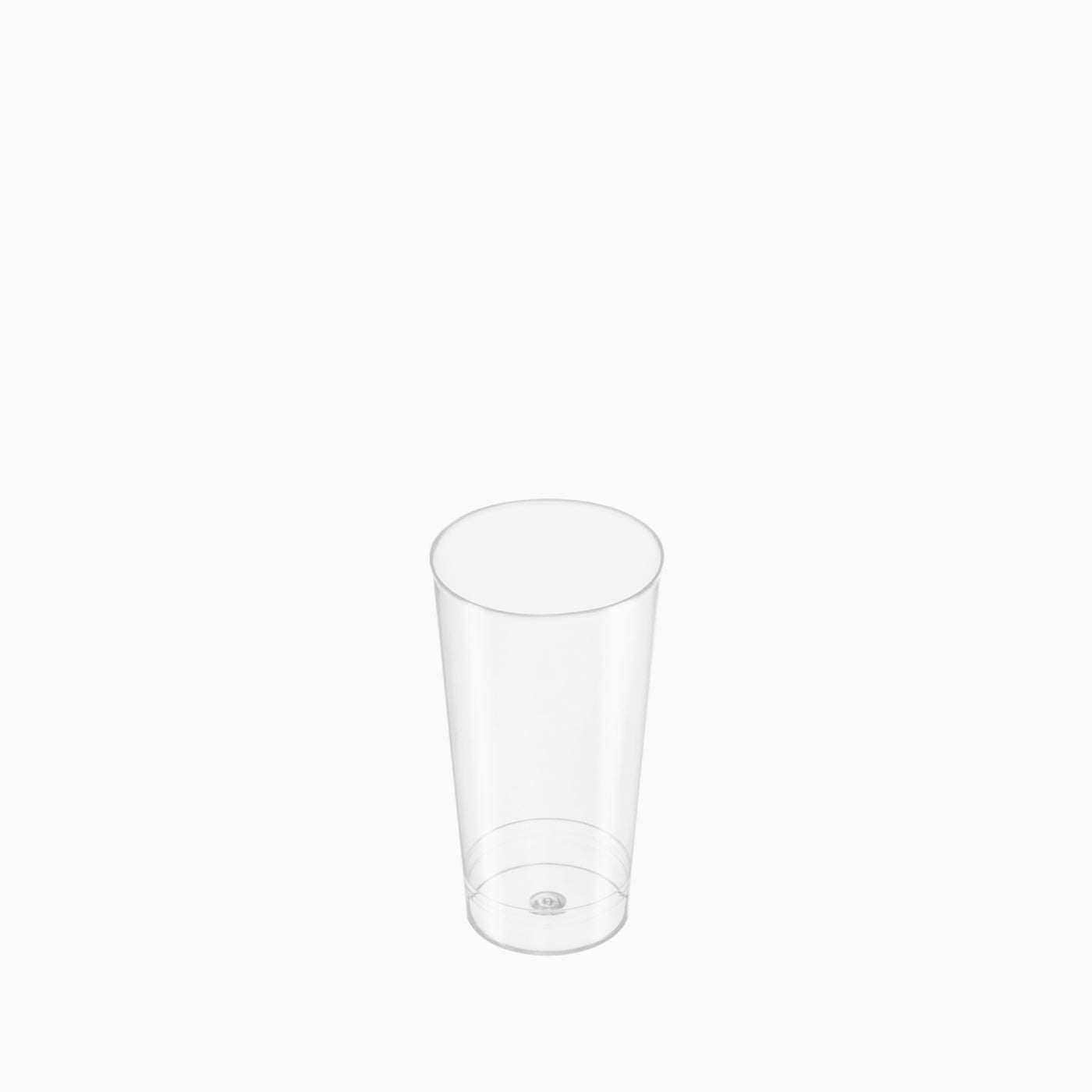 Vaso Plástico Cónico Finger Food 100 cc Transparente