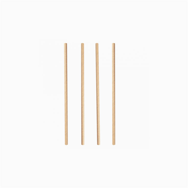 Pajitas Cartón 21 cm Kraft Pack 250 uds