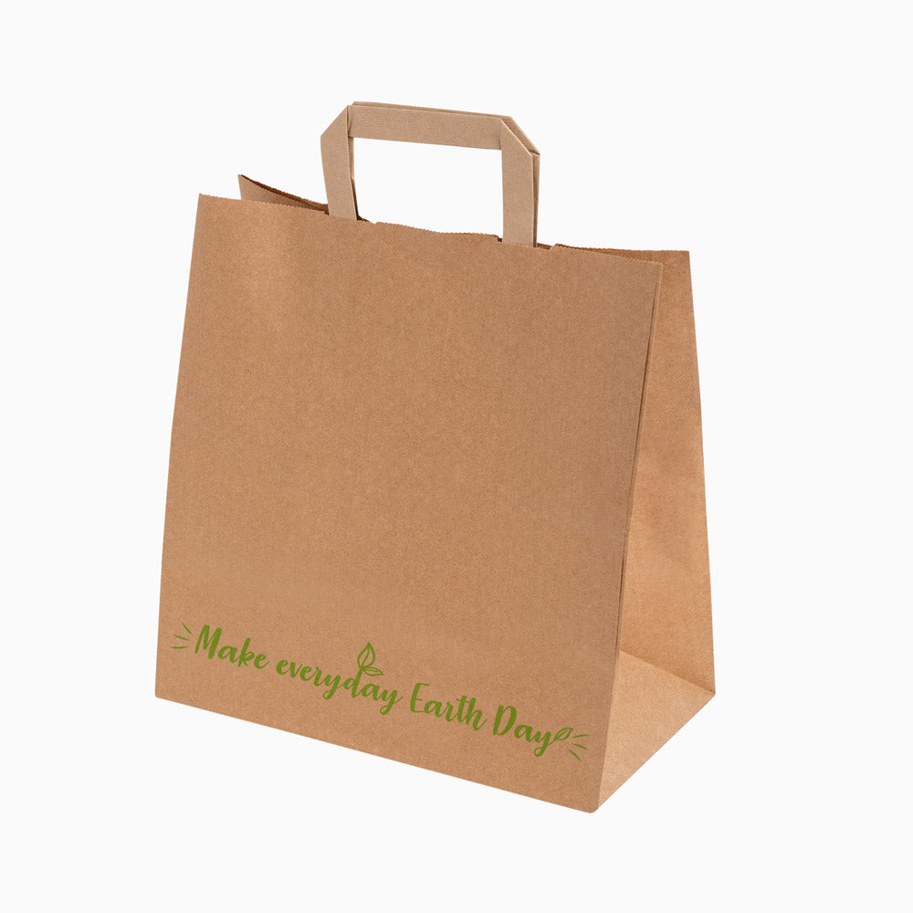 Bolsa Papel Kraft Asa Plana