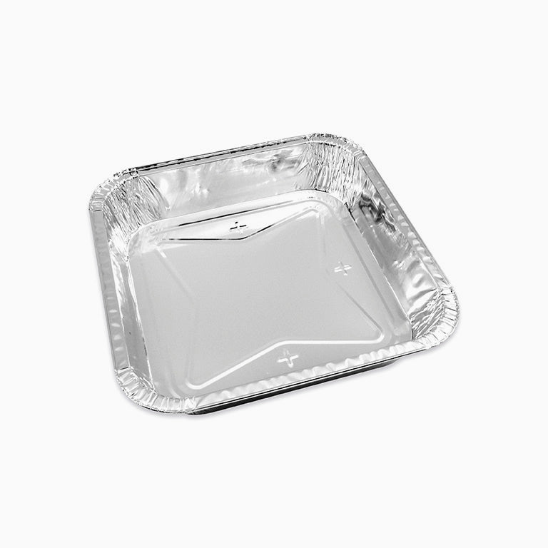 Bandeja Aluminio Cuadrada 20.6 x 20.6 x 5 cm.