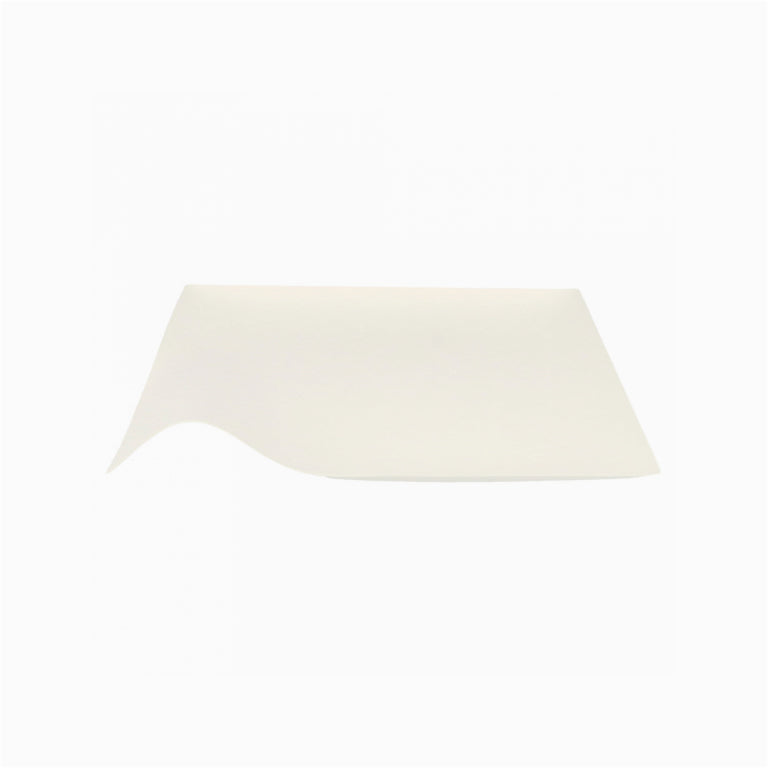 Plato Caña de Azúcar Llano Cuadrado Relieve 20,4 x 3,6 cm Crema 4 uds