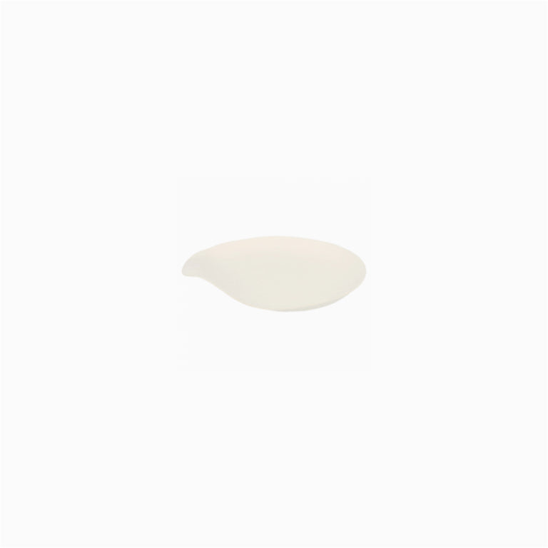Plato Caña de Azúcar Llano Redondo Relieve Ø9 cm Crema 4 uds