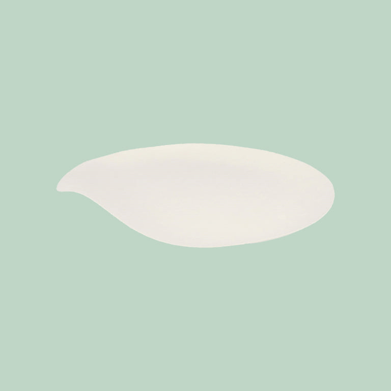Plato Caña de Azúcar Llano Redondo Relieve Ø23 cm Crema