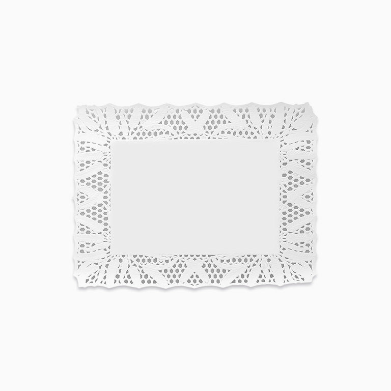 Blonda Papel Rectangular 26 x 32 cm Blanco
