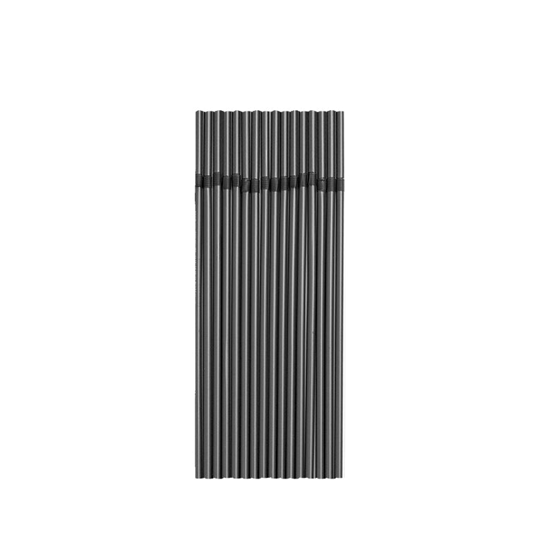 Pajitas PLA Flexibles 21 cm Negro 50 uds