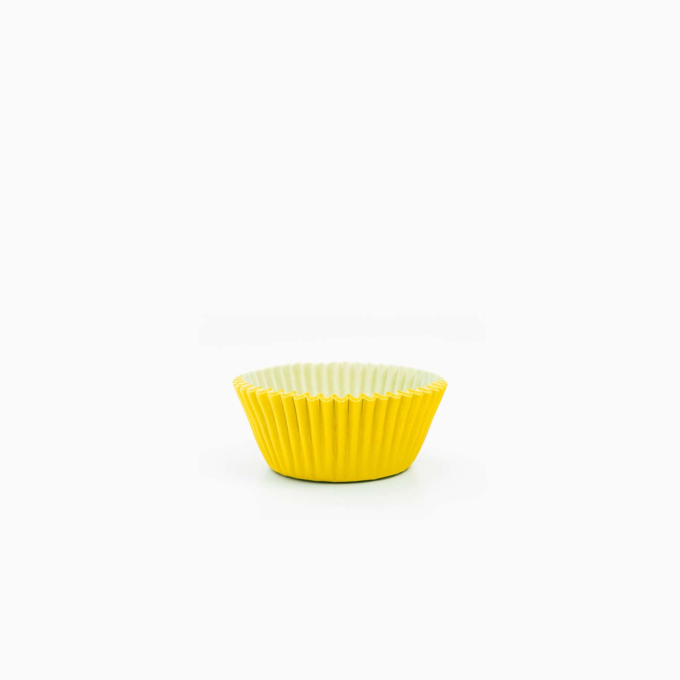 Mini Molde Papel Bombón Redondo Ø2,2 x 2 cm Amarillo