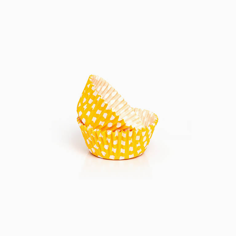 Molde Magdalena Redondo Ø 4,4 x 2,8 cm Amarillo con Lunares