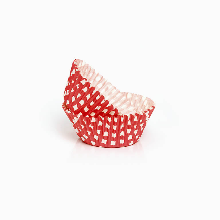Molde Magdalena Redondo Grande Ø 5,2 x 3 cm Rojo con Lunares
