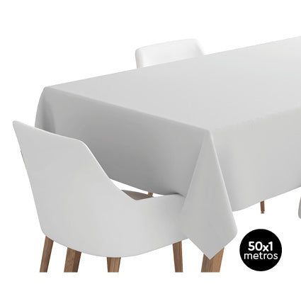 Rollo Mantel 1 x 50 m Blanco