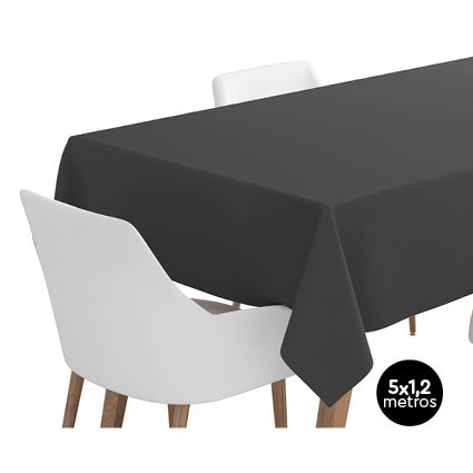 Rollo Mantel Impermeable 1,20 x 5 m Negro