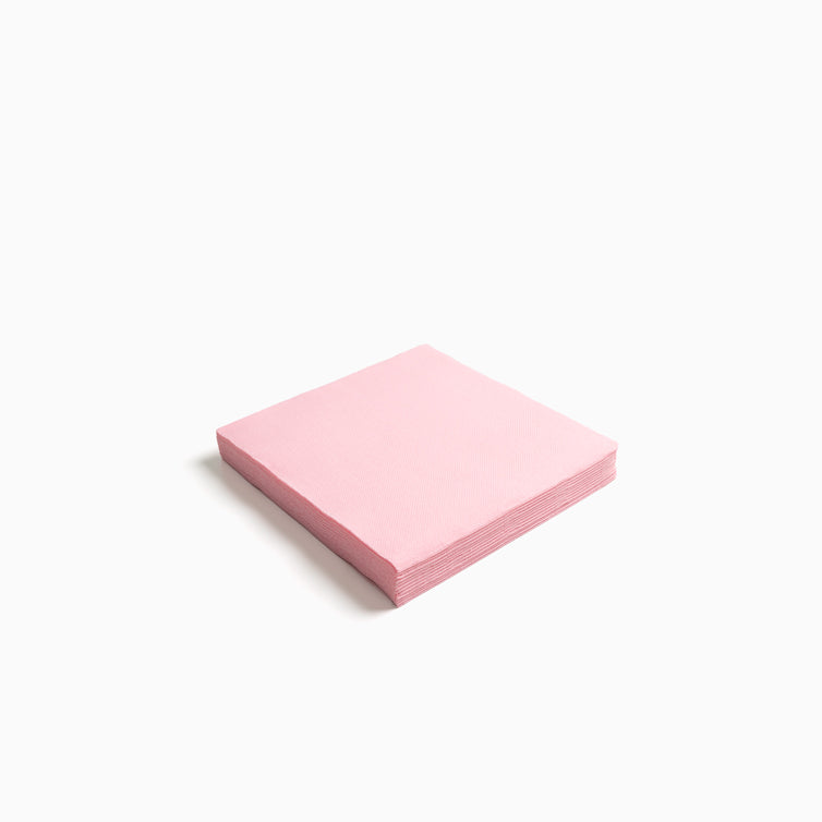 Servilleta Postre Papel Punta Punta 25 x 25 cm Rosa Pastel 50 uds