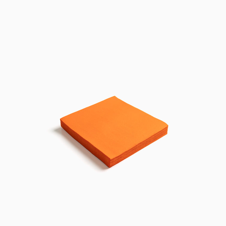 Servilleta Postre Papel Punta Punta 25 x 25 cm Naranja 1200 Uds