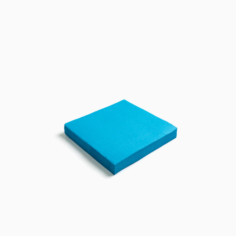 Servilleta Postre Papel Punta Punta 25 x 25 cm Azul 50 uds