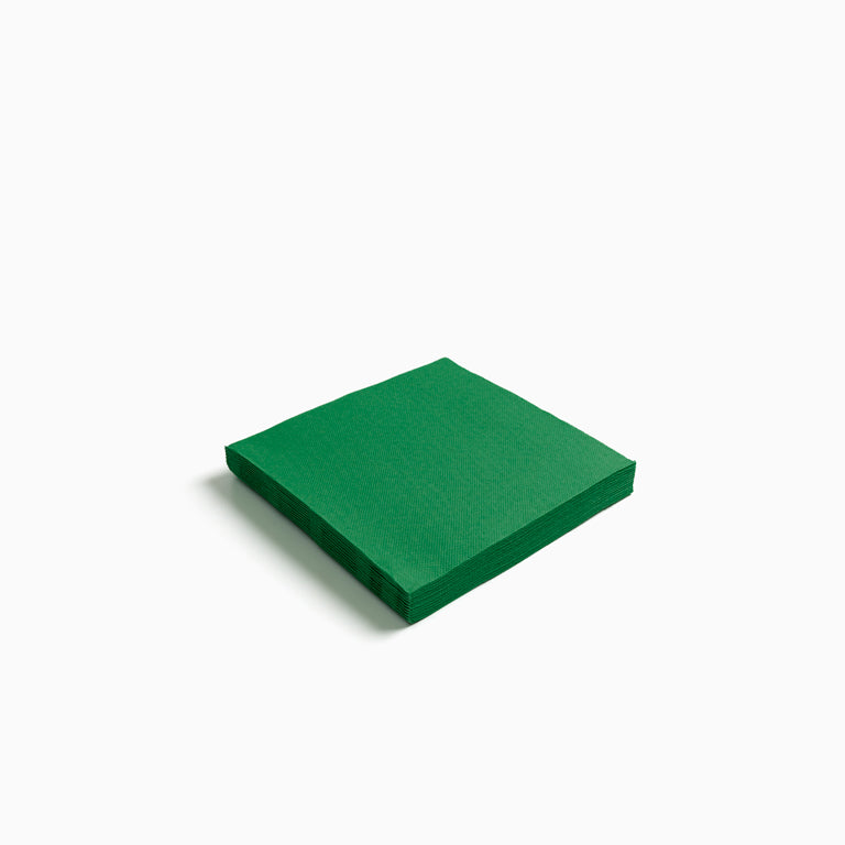 Servilleta Postre Papel Punta Punta 25 x 25 cm Verde Oscuro 50 uds