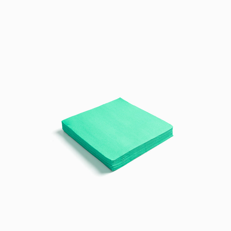 Servilleta Papel Postre Punta Punta 25 x 25 cm Verde Menta (50 uds)