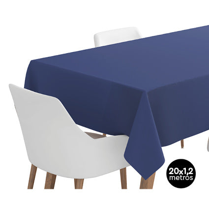Rollo Papel Mantel Basic 1,20 x 20m Azul Marino