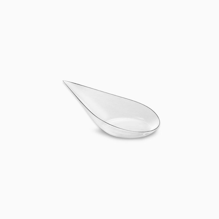 Cuchara Aperitivo Lágrima Finger Food Plástico Reutilizable 10,1 x 5 cm 50 uds Transparente