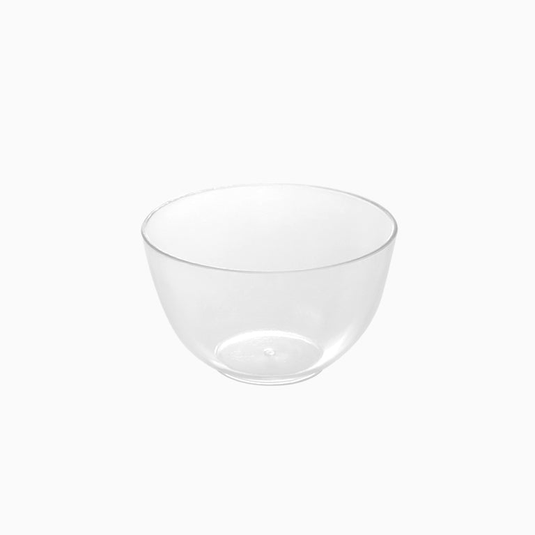 Mini Bol Redondo Plástico Reutilizable PS Finger Food 130cc Transparente 3 uds