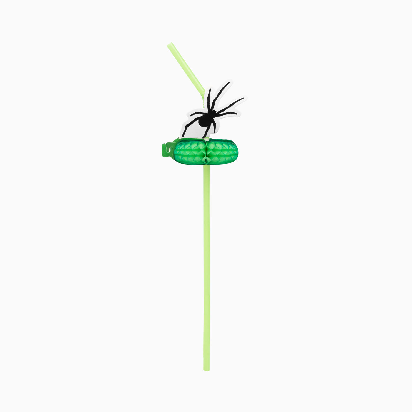 Pajita PP Flexible 24 cm Verde Lima Pack 12 uds