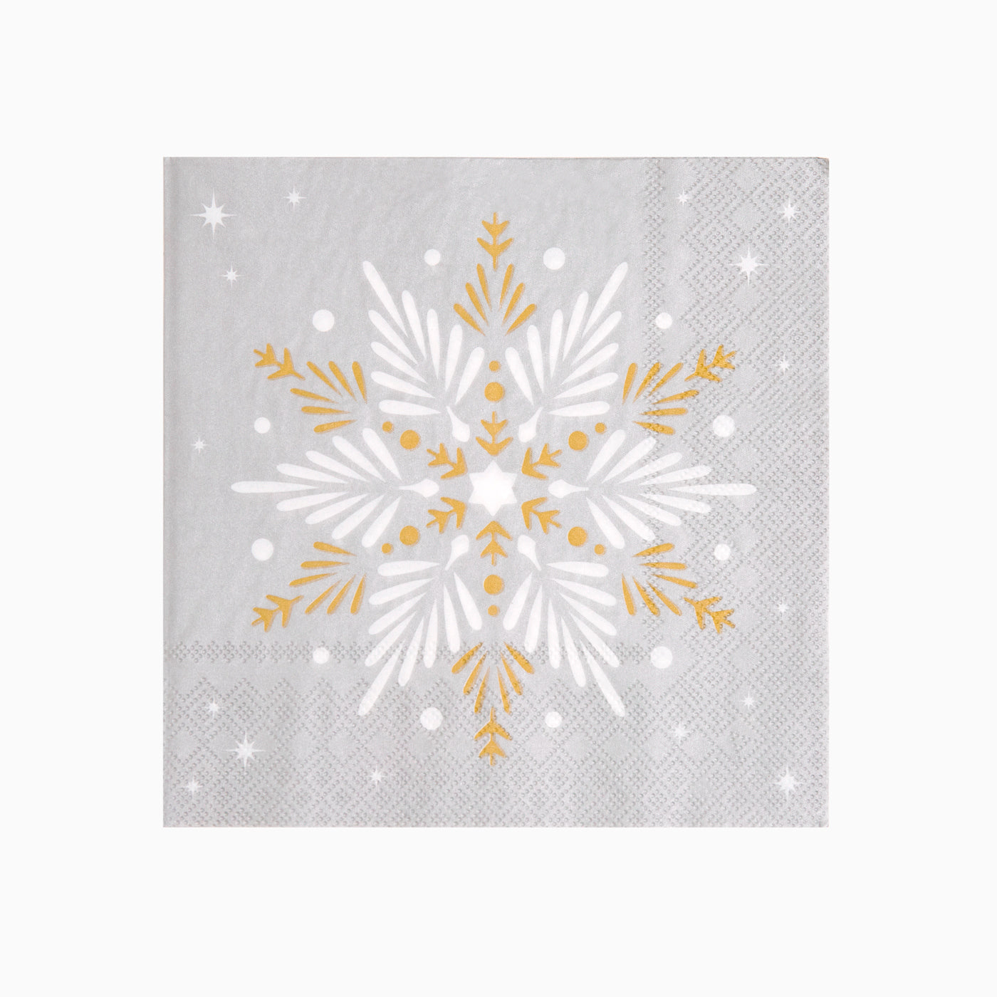 Servilleta Navidad Estrella Plata