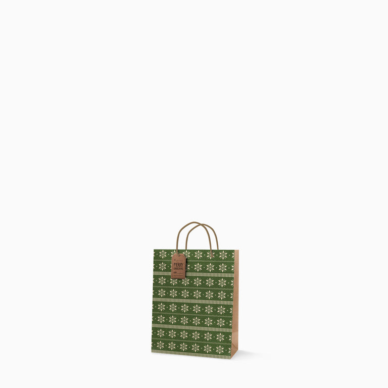 Bolsa Regalo Navidad Mini Copo de Nieve