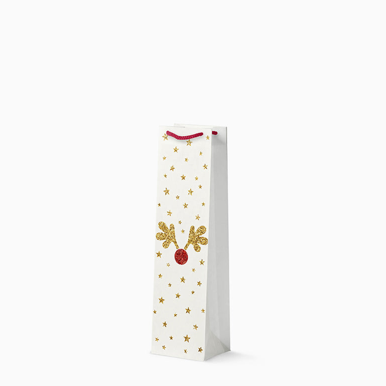 Bolsa Regalo Navidad Botella Reno