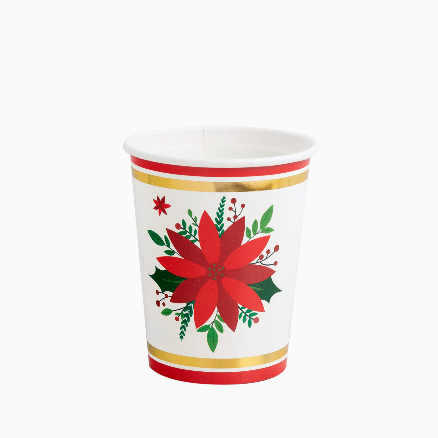 Vaso Navidad 270cc Flor de Pascua